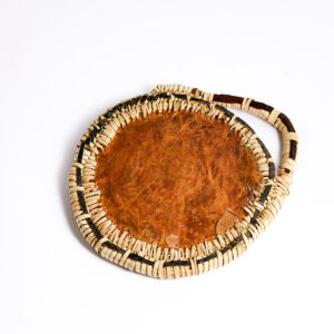 Small Coaster Frond With Leather